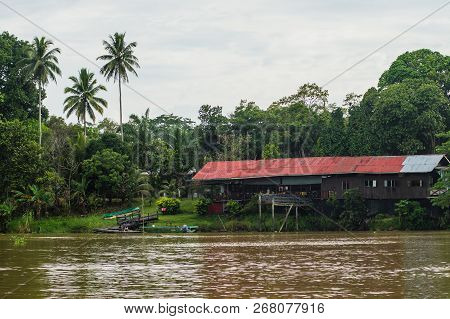 Barefoot Sukau Lodge On The Kinabatangan River, Sabah, Borneo. Malaysia.