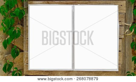 Blank Advertisement Billboard Sign Urban Public White Isolated Clipping Path Template Ad Banner Mock