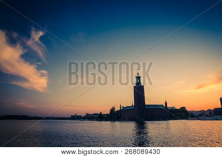 Stockholm City Hall (stadshuset) Tower Building Of Municipal Council And Venue Of Nobel Prize On Kun