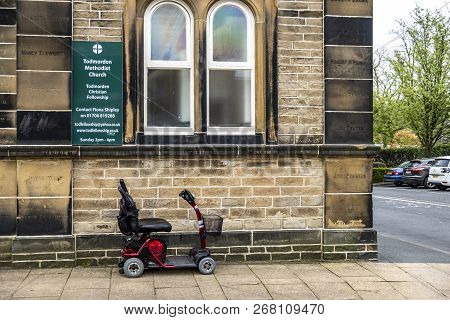 Todmorden , England - May 04 2018 : The Methodist Church Os Working From The Centre Of Todmorden Whi