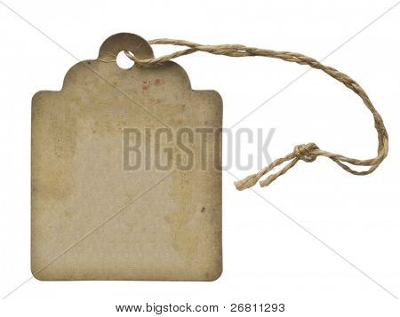 beyaz izole dizeyle Vintage etiketi