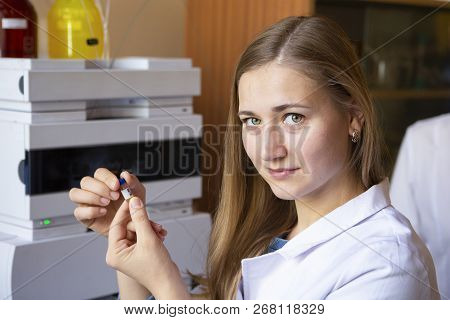 Young Scientist Works In Modern Biological Lab