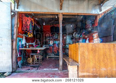 Dharchula, Uttrakhand, India - September 26, 2018 : Dharchula Market In Uttarakhand At Indo-nepal Bo