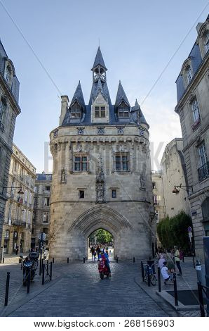 La Porte Cailhau Tower Gate In Bordeaux , France