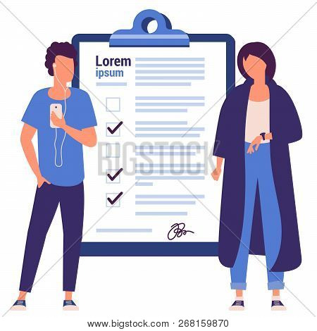 Flat Design  Ready To Animation Characters  Ready To Animation  Web Page Template For Online Registr