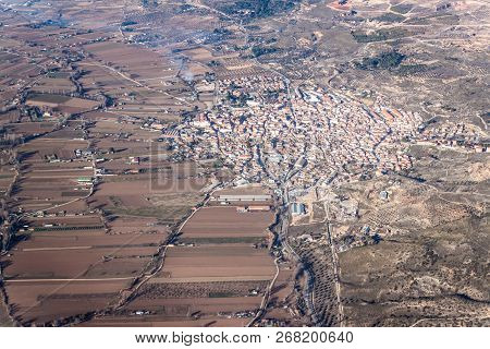 Aerial View Of Morata De Tajuna Town, Spain