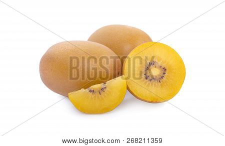 Kiwi Gold Isolated On The White Background