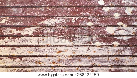 Old Painted Grunge Corroded Rusted Metal Wall Texture Background.