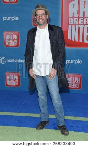 LOS ANGELES - NOV 05:  Michael Giacchino arrives to the 'Ralph Breaks the Internet' World Premiere  on November 5, 2018 in Hollywood, CA                