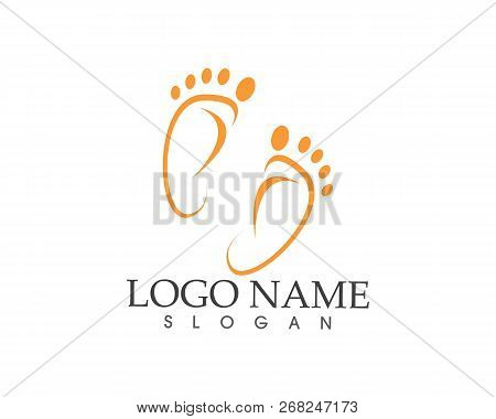 Foot Icon Sign Logo