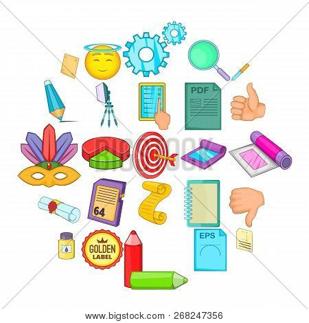 Transducer Icons Set. Cartoon Set Of 25 Transducer Vector Icons For Web Isolated On White Background