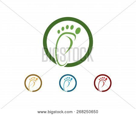 Foot Icon Sign Logo
