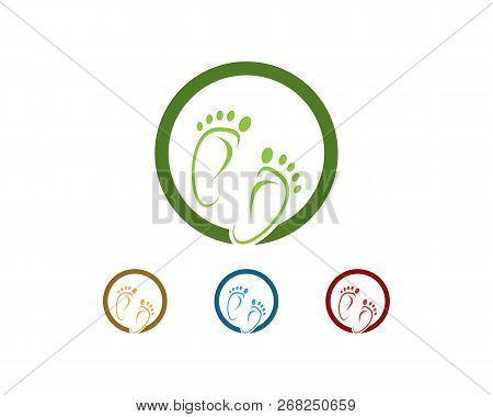 Foot Icon Sign Logo