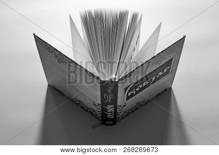 Open Book Kobzar Stands On The Desktop Ready For Reading