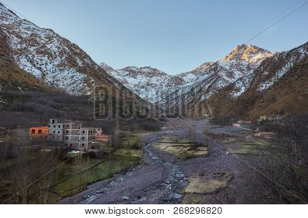 Imlil City In The Atlas Mountains Of Morocco