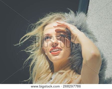 Fashionable Woman In City