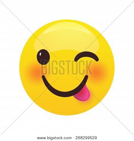 Delicious Cartoon Character Sign Isolated On White Background. Vector Illustration.