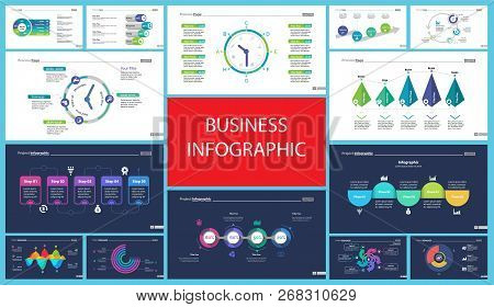 Business Inforgraphic Design Set For Management Concept. Can Be Used For Business Project, Annual Re