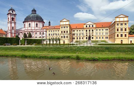 Jaromerice Nad Rokytnou Baroque And Renaissance Castle From 18th Century, South Moravia,  Czech Repu