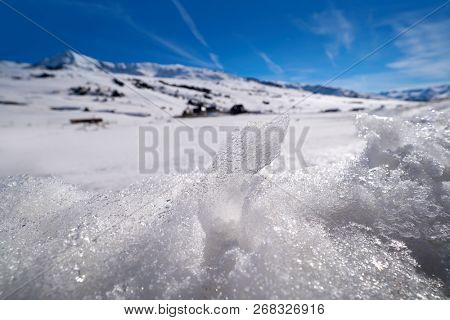 Ski resort on the Aran valley of pyrenees located at the Baqueira village and the Plains of Beret in Lerida Catalonia