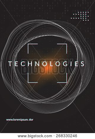Big Data Background. Technology For Visualization, Artificial Intelligence, Deep Learning And Quantu