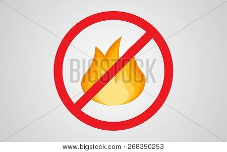 Not Fireicon Vector, Filled Flat Sign, Solid Pictogram Isolated On White. Symbol, Logo Illustration.