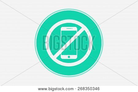 No Phoneicon Vector, Filled Flat Sign, Solid Pictogram Isolated On White. Symbol, Logo Illustration.
