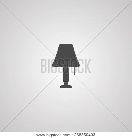 Night Lampicon Vector, Filled Flat Sign, Solid Pictogram Isolated On White. Symbol, Logo Illustratio