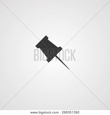 Paper Pinicon Vector, Filled Flat Sign, Solid Pictogram Isolated On White. Symbol, Logo Illustration