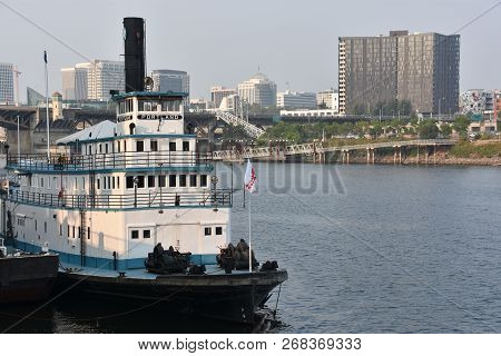Portland, Oregon - Aug 21: Oregon Maritime Museum In Portland, As Seen On Aug 21, 2018.  The Museum 