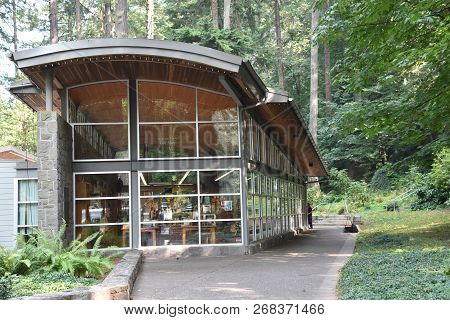 Portland, Oregon - Aug 21: The National Sanctuary Of Our Sorrowful Mother (the Grotto) In Portland, 