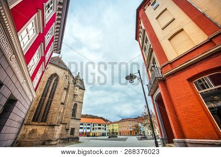 The City Of Meiningen In Thuringia Germany On 27.october 2018