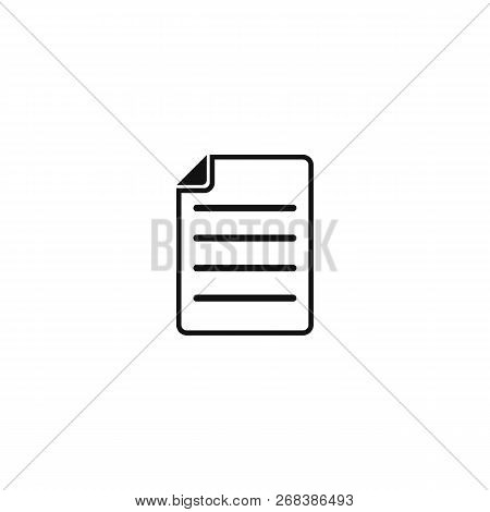 Magnifier Assessment Checklist Icon. Vector Flat Style Symbol.
