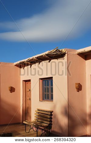 Bahariya, Egypt - December 25, 2008: Accommodation Units In The Old Oasis Hotel Complex Beshmo In Ba