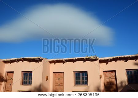 Bahariya, Egypt - December 25, 2008: Accommodation Units In The Old Oasis Hotel Complex Beshmo In Ba