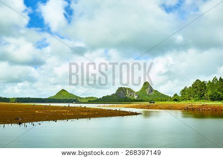 View Of Piton Du Milieu Reservoir, Mauritius Island