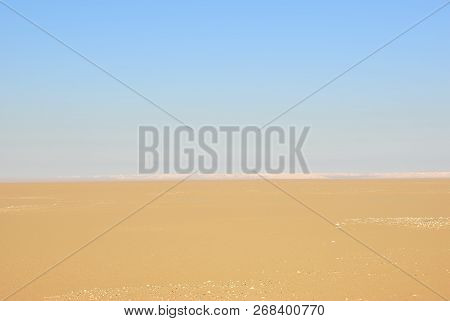 Sahara Desert Beautiful Landscape Nearby Dakhla Oasis In Egypt At Morning Light. Africa