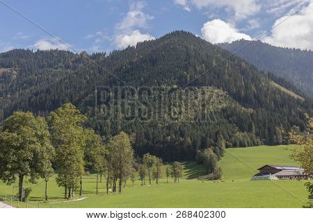 Beautiful Mountain Landscape Next To Werfenweng In The Salzburger Land