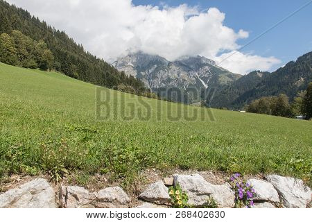 Beautiful Mountain Landscape Next To Werfenweng In The Salzburger Land