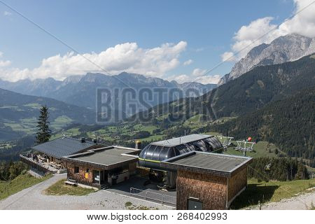 Beautiful Maountain Landscape Next To Werfenweng In The Salzburger Land