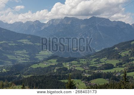 Beautiful Maountain Landscape Next To Werfenweng In The Salzburger Land