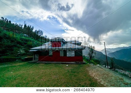 A Traditional Himalayan Wooden House In Sankri Range, Uttarakhand, India