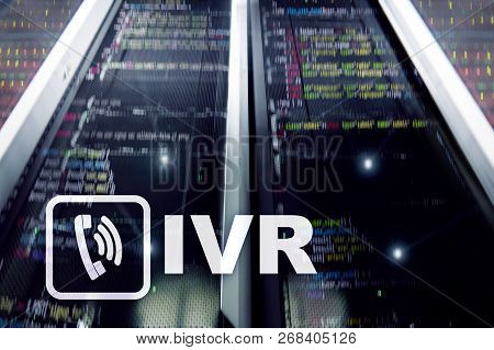 Ivr Interactive Voice Response Communication Concept. Server Room