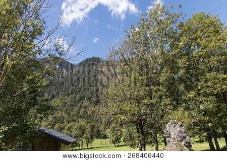 Beautiful Mountain Landscape Next To Werfenweng In The Salzburger Land