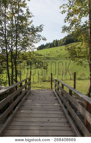 Beautiful Mountain Landscape Next To Werfenweng In The Salzburger Land