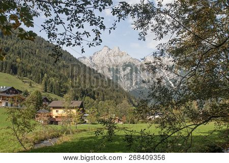 Beautiful Mountain Landscape Next To Werfenweng In The Salzburger Land