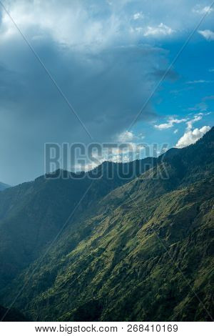 Sunset In Mountains - Landscape Of Himalayas, Sankri, India