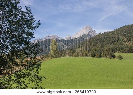 Beautiful Mountain Landscape Next To Werfenweng In The Salzburger Land