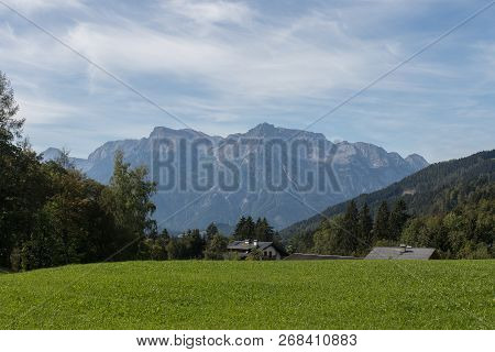 Beautiful Mountain Landscape Next To Werfenweng In The Salzburger Land