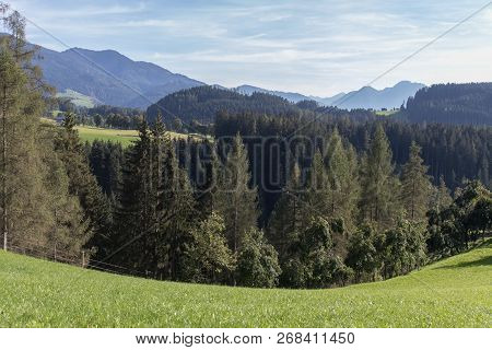 Beautiful Mountain Landscape Next To Werfenweng In The Salzburger Land